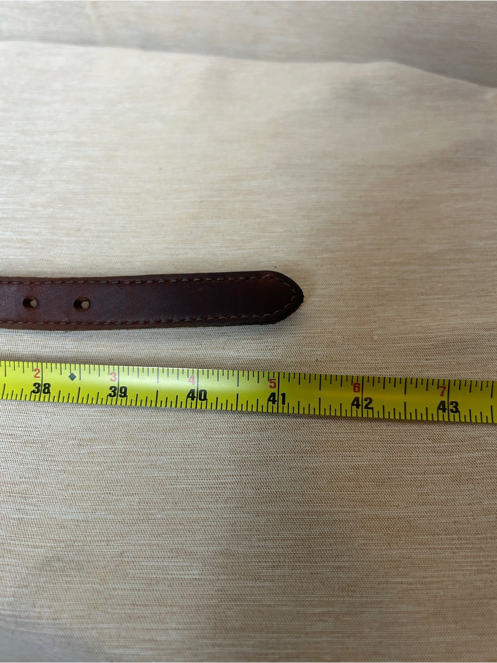 Tony Lama Vintage Dark Brown Leather Belt with Silver Engraved Conchos. - Picture 7 of 7